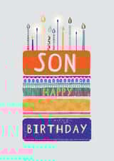 Classic Birthday Card - Son - Cake created by Orchard Design House