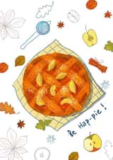 Cute Just Because Card - Be Hap-Pie! created by Katherine Polyakova