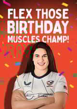 Funny Birthday Card - Olympics - For Her - USA Rugby Player Ilona Maher created by Mrs Best Paper Co.