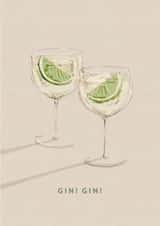 Classic Congratulations Card - Gin - Cheers created by @doublepea_designs