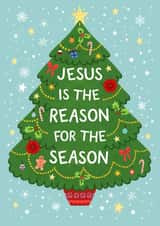 Classic Christmas Card - Jesus Is The Reason For The Season created by Pear Tree Press