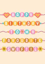 Cute Birthday Card - Favourite Swiftie - Taylor Swift created by Blush & Blossom
