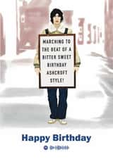 The Verve - Richard Ashcroft Birthday Card created by Choo Choo