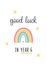 Cute Good Luck Card - Year 6 created by Kalm Lettering