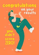 Funny Exam Results Card - Congratulations - Raygunn - Breakdancing - Olympics created by Sian Moore Illustration