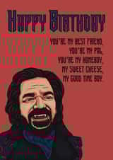 Funny Birthday Card - What We Do In The Shadows - Laszlo created by The Unironic Geek