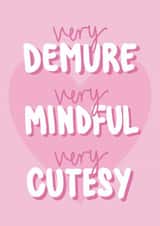 Cute Birthday Card - For Her - Very Demure - Tik Tok created by Kave Media