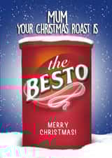 Funny Christmas Card - Mum - Christmas Roast Is The Besto created by I Draw Stuff 