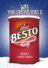Funny Christmas Card - Wife - Christmas Roast Is The Besto created by I Draw Stuff 