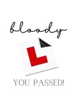 Funny Driving Test Card, Passed Driving Test, Congratulations Card created by Made by Leaha