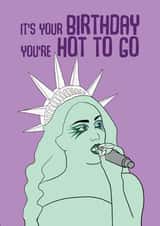 Fun Birthday Card - Chappell Roan - Hot To Go created by Aura Designs