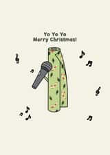 Funny Christmas Card - Wrapping Paper - Rapping created by Jamie Lindsay