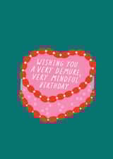 Funny Birthday Card - Very Demure, Very Mindful - Cake - Tiktok created by Immy Illustrates