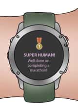 Perfect card for those that have just run a marathon! created by Gillian Panter