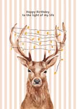 Cute Birthday Card - Deer - Light Of My Life created by lil wabbit