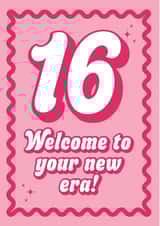 Cute Birthday Card - 16th - New Era - Sweet Sixteen created by Blush & Blossom 