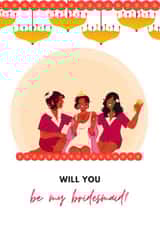 Cute Bridesmaid Proposal Card for Friends and Sisters created by Tamarind & Lime