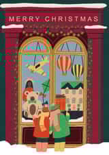 Classic Christmas Card - For Kids - Toyshop created by Laura Darrington Design Ltd.