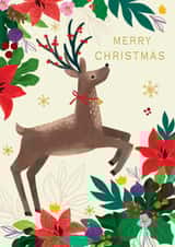 Classic Christmas Card - Reindeer created by Laura Darrington Design Ltd.
