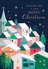 Classic Christmas Card - Digital Houses created by Laura Darrington Design Ltd.