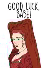 Funny Good Luck Card - Chappell Roan - Good Luck Babe created by Niamh Murphy