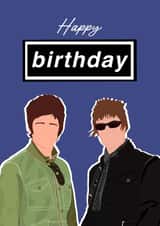 A Supersonic birthday card perfect for any Oasis super fan created by Rock & Rose Creative