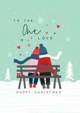 Classic Christmas Card - To The One I Love - Snow created by Laura Darrington Design Ltd.
