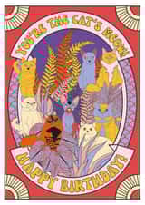 Cat's Meow Birthday Card created by OMG Kitty