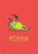 Funny Christmas Card - Toad - Mistletoad created by JoyGreets