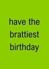 Funny Birthday Card - Charlie XCX brat summer birthday created by Yeah Babe