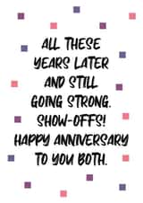 Anniversary Card For Parents - For Couple - To You Both created by SixElevenCreations