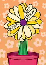 Cute Birthday Card - For Daughter - Flower created by TeePee Creations