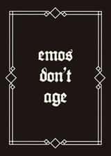 Funny Birthday Card - Emo - Millennial - Ageless created by Studio Pistachio