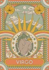 Arty Birthday Card - Virgo - Star Sign created by OMG Kitty