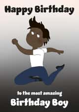 Cute Birthday Card - Ballet - Birthday Boy created by Rachel Hsiroc Design