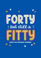 Funny Birthday Card - For Husband - 40th created by Lucy Marie Design
