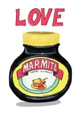 Arty Love & Friendship Card - Marmite - Love created by Illustrator Maker