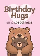 Cute Birthday Card - For Niece - Bears created by Bev O'Connor || @oconnordesign