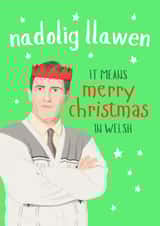 Funny Christmas Card - Uncle Bryn - Gavin And Stacey created by Sian Moore Illustration