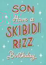 Funny Birthday Card - For Son - Slang created by Silky Rose Design