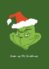 Funny Christmas Card - The Grinch - Cheer Up, It's Christmas created by emily.reevedesigns
