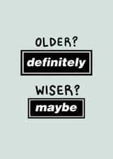 Funny Birthday Card - Oasis - Definitely Maybe created by Amelia Ellwood