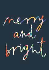 Arty Christmas Card - Merry And Bright created by Leanne McBrien