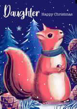 Cute Christmas Card - Squirrel - For Daughter created by Rocket68