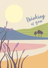 Modern Thinking of You Card - Sunrise created by Laura Darrington Design Ltd.
