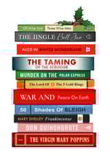 Funny Christmas Card - For Book Lovers - Christmas Puns created by Of Life & Lemons Ltd.