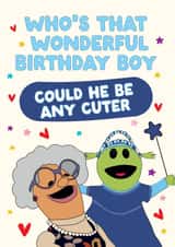 Funny Birthday Card - Nanalan - Birthday Boy created by Artsy Gift Co