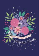 Pretty Birthday Card - For Mum - Gorgeous - Floral created by Watercolour Sky