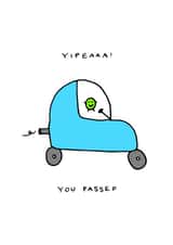 Cute Congratulations Card - Driving Test - Passed created by Frank & Coops