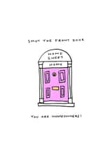 Classic New Home Card - Shut The Front Door - Homeowners created by Frank & Coops